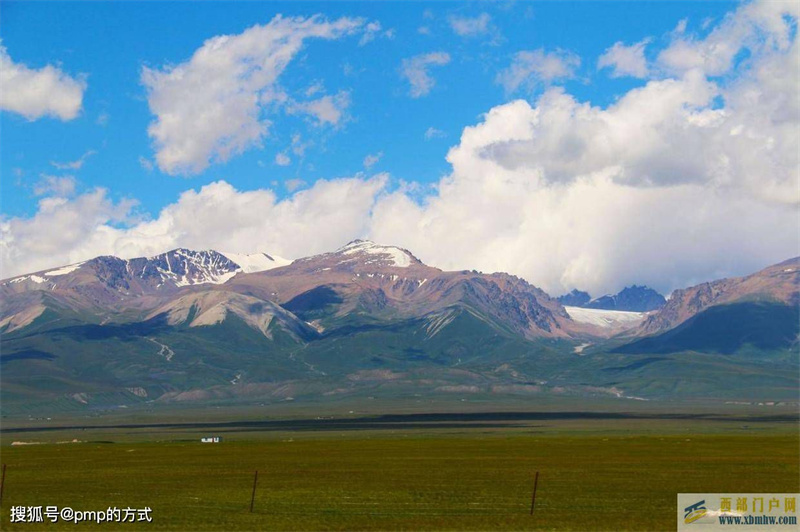 巴音郭楞州的巴音郭楞乡（草原望雪山）(图4)