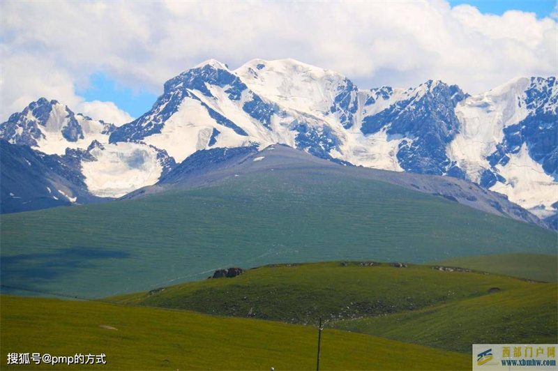 巴音郭楞州的巴音郭楞乡（草原望雪山）(图5)