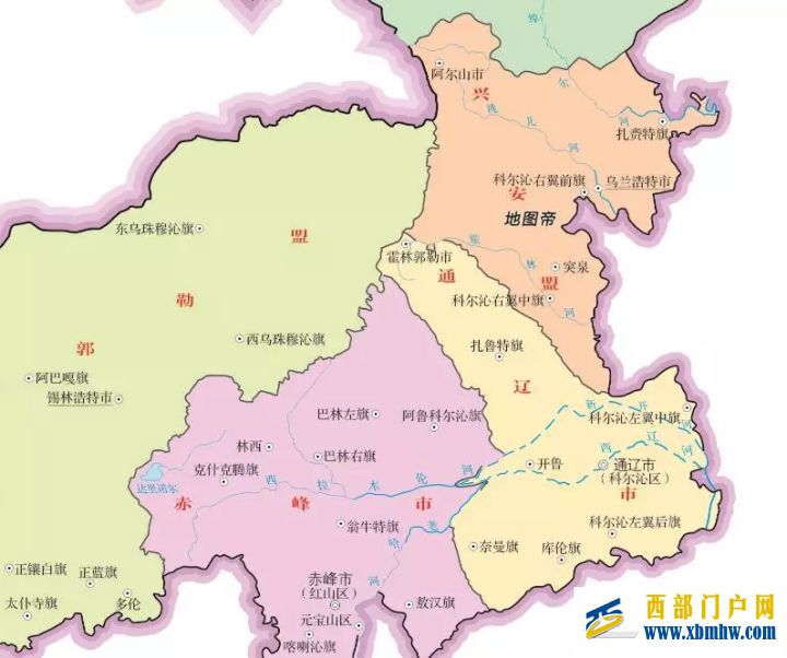 内蒙古通辽市和兴安盟的4个科尔沁旗怎么区分(图8)